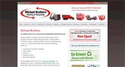 Desktop Screenshot of michaelbrothershauling.com